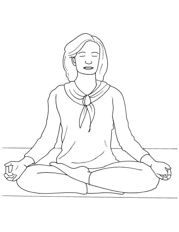 Print Meditation Coloring Page - Free Printable Coloring Pages for Kids