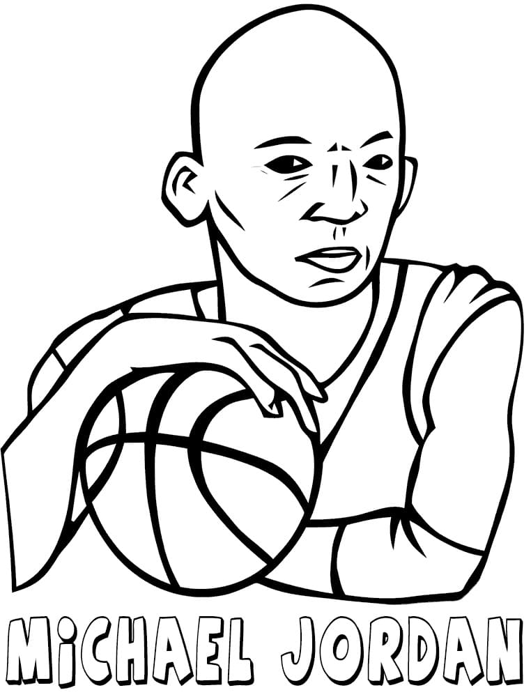 Print Michael Jordan Coloring Page Free Printable Coloring Pages for Kids