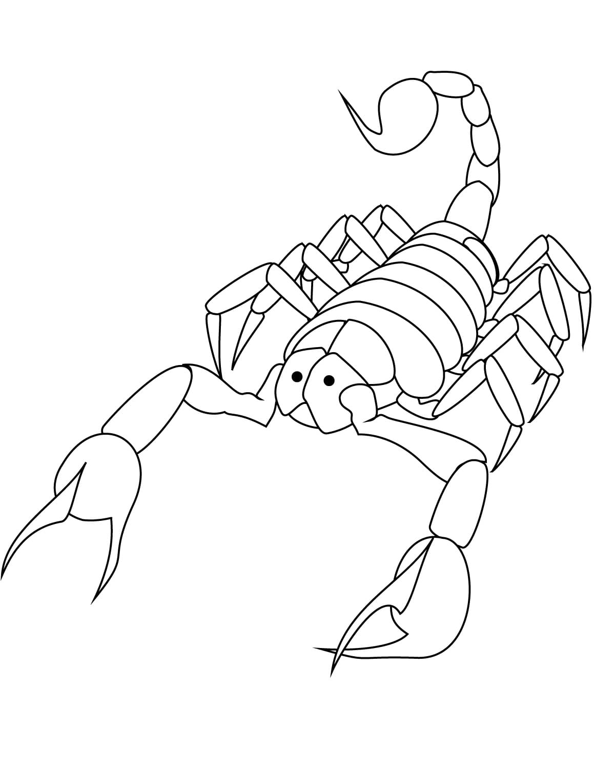 Print Scorpion Coloring Page - Free Printable Coloring Pages for Kids