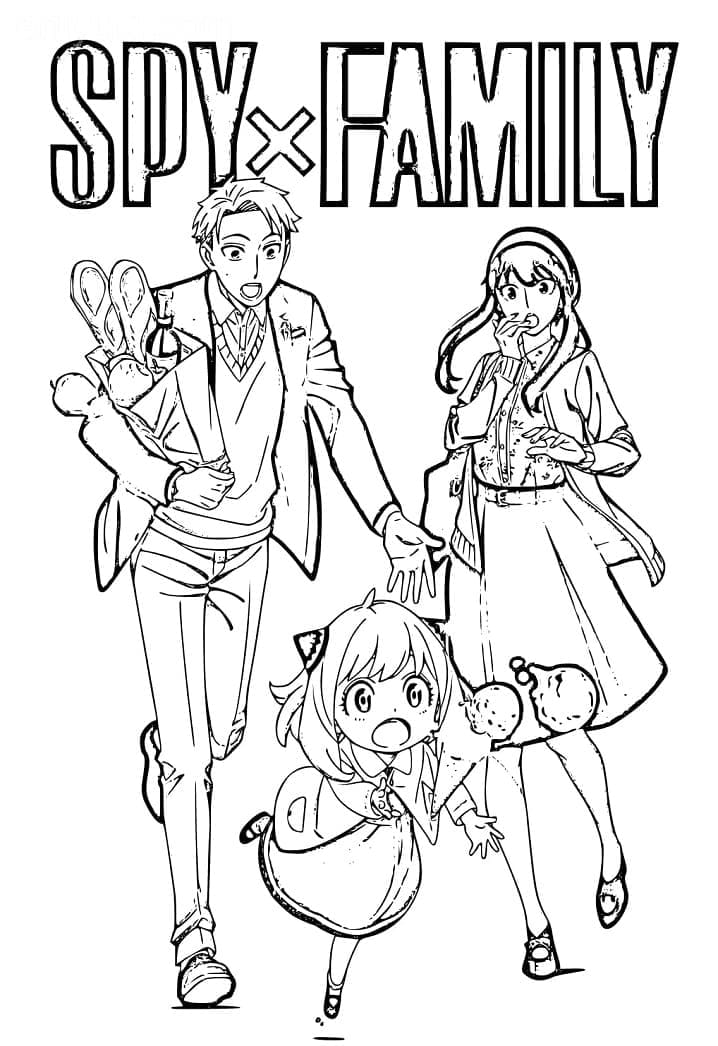 Spy x Family 5 Coloring Page - Free Printable Coloring Pages for Kids