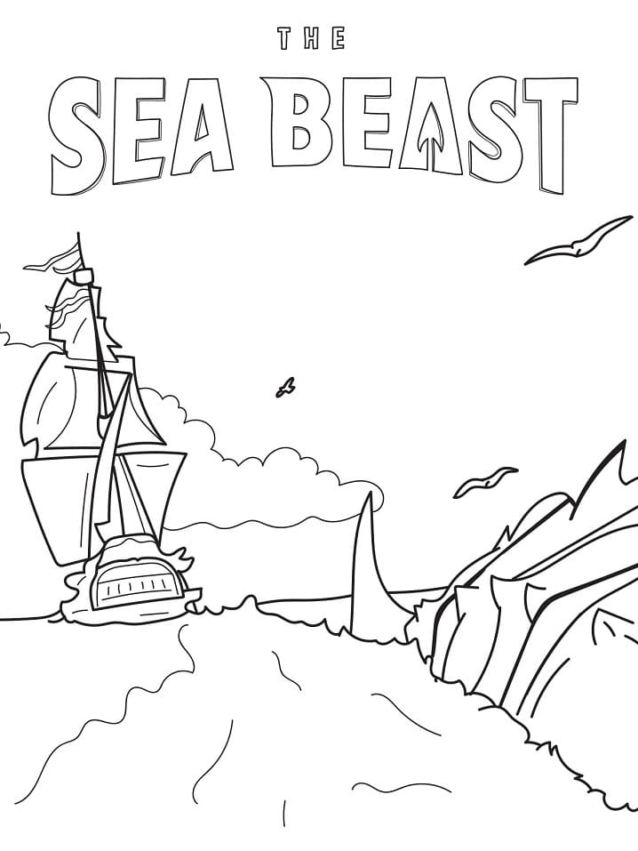 Netflix The Sea Beast Coloring Page - Free Printable Coloring Pages for ...