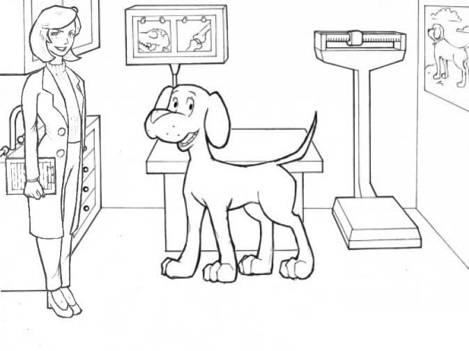 Veterinarian Coloring Pages Free Printable Coloring Pages for Kids