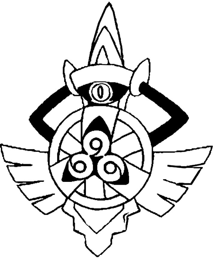Aegislash Coloring Page