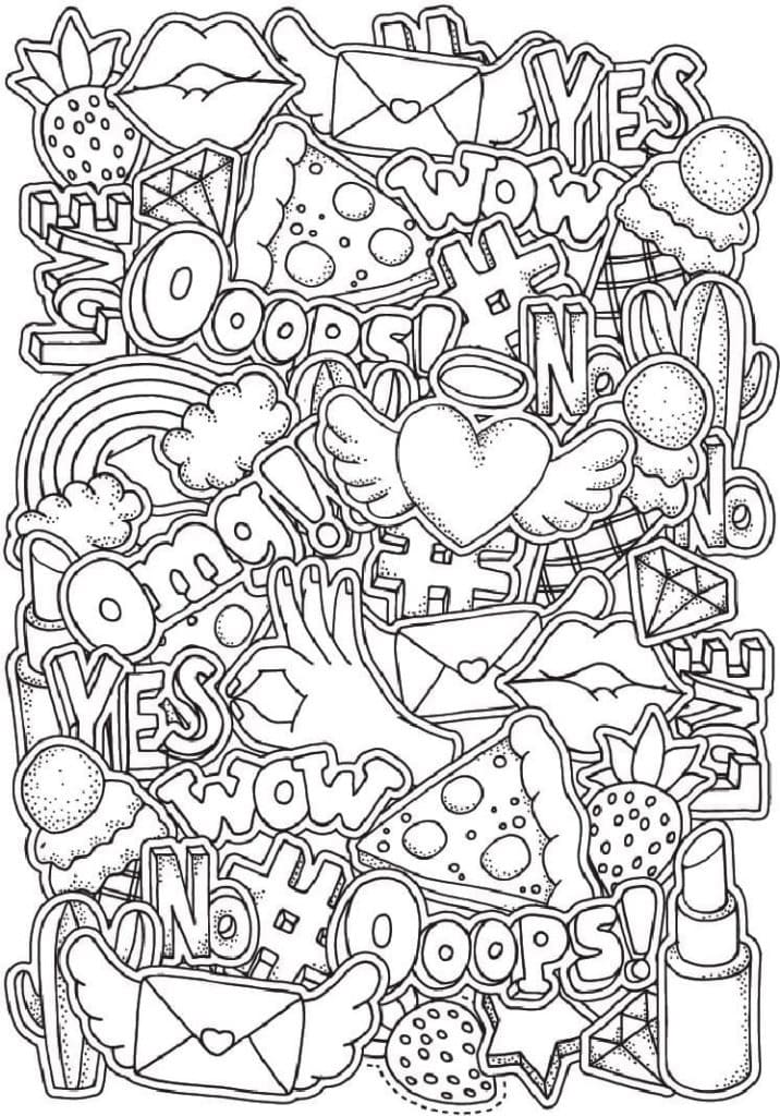 Aesthetic Coloring Pages Flowers Aesthetic Coloring Pages Coloring | My ...