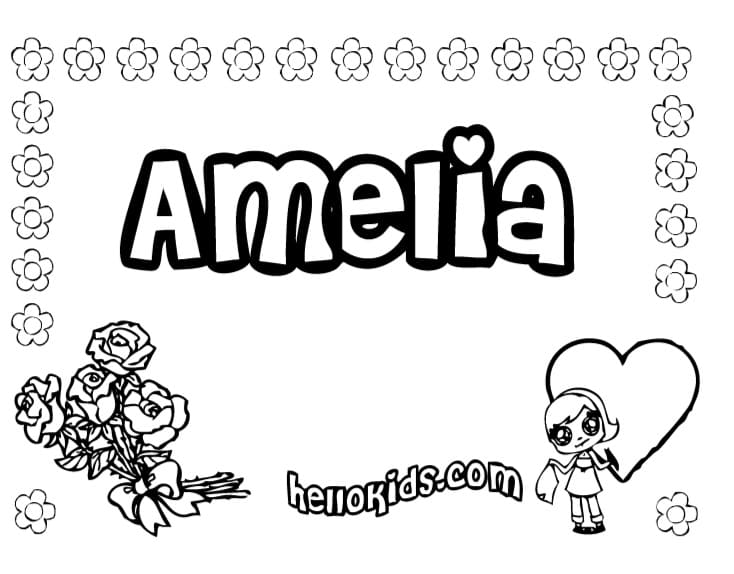 Amelia Coloring Pages - Free Printable Coloring Pages for Kids