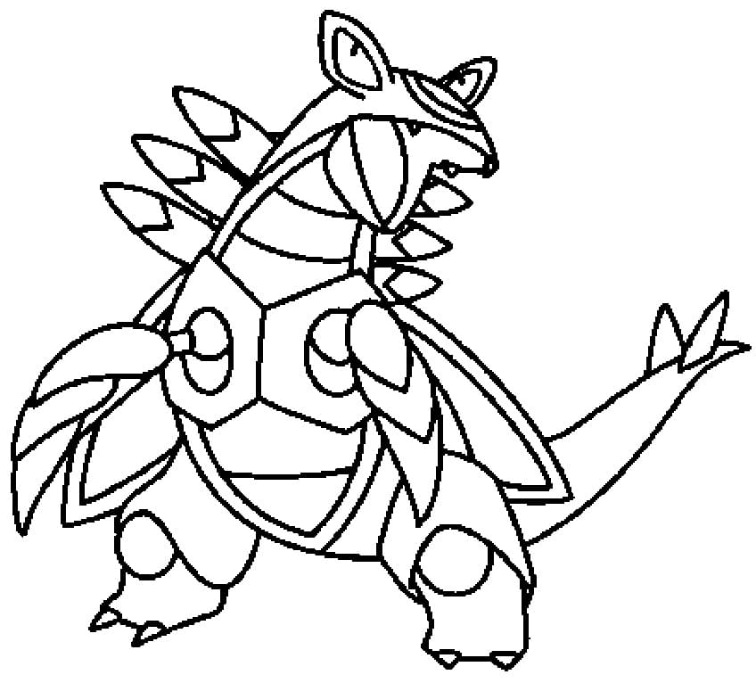 armaldo coloring page online pokemon