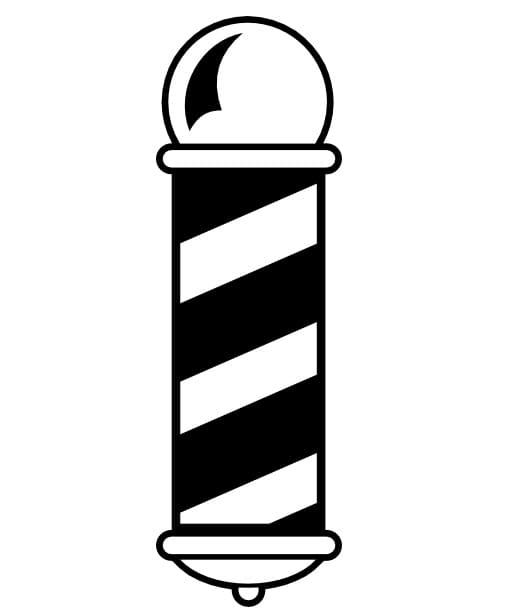Printable Barber Pole Coloring Page - Free Printable Coloring Pages for Kids