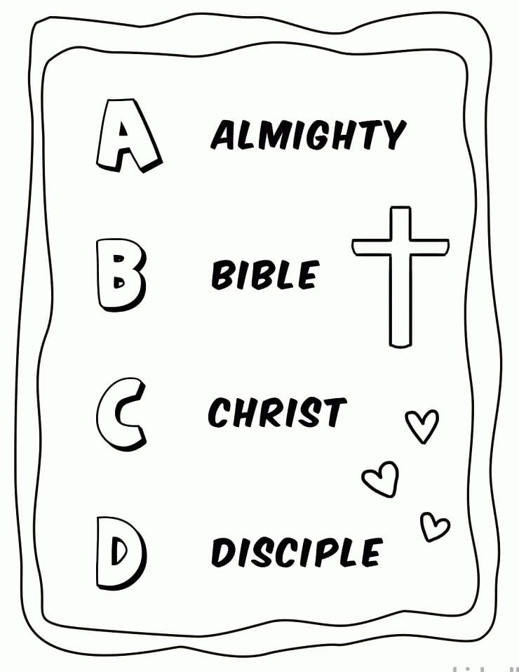 Printable Bible Alphabet