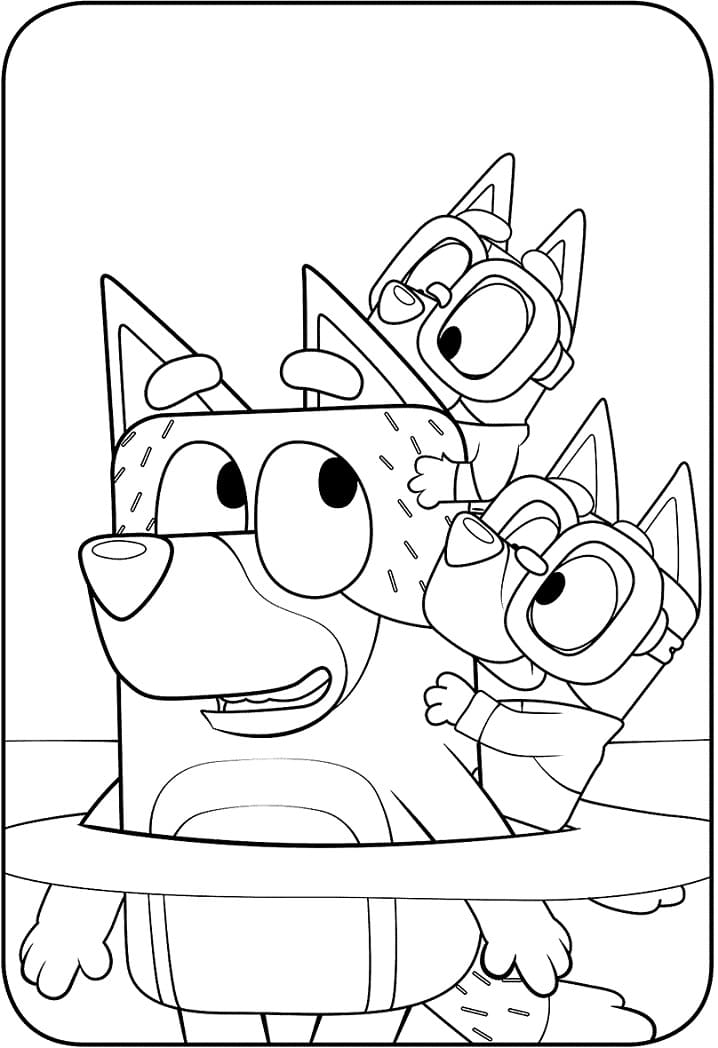 Free Printable Bluey Coloring Pages Pdf