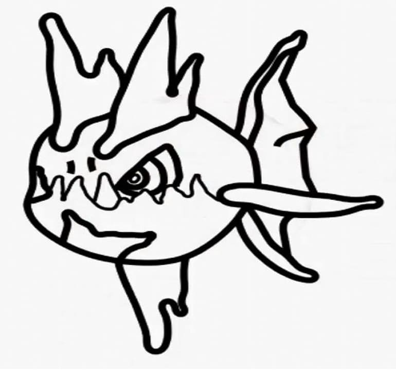 carvanha coloring page png pokemon