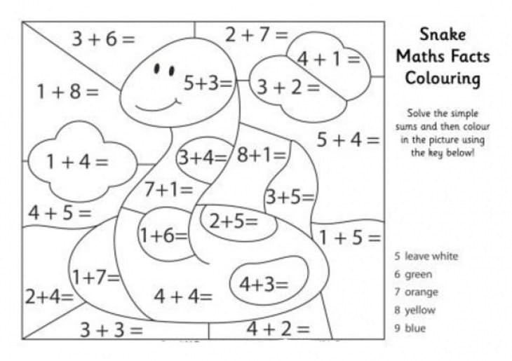 printable color by number addition coloring page free printable coloring pages for kids