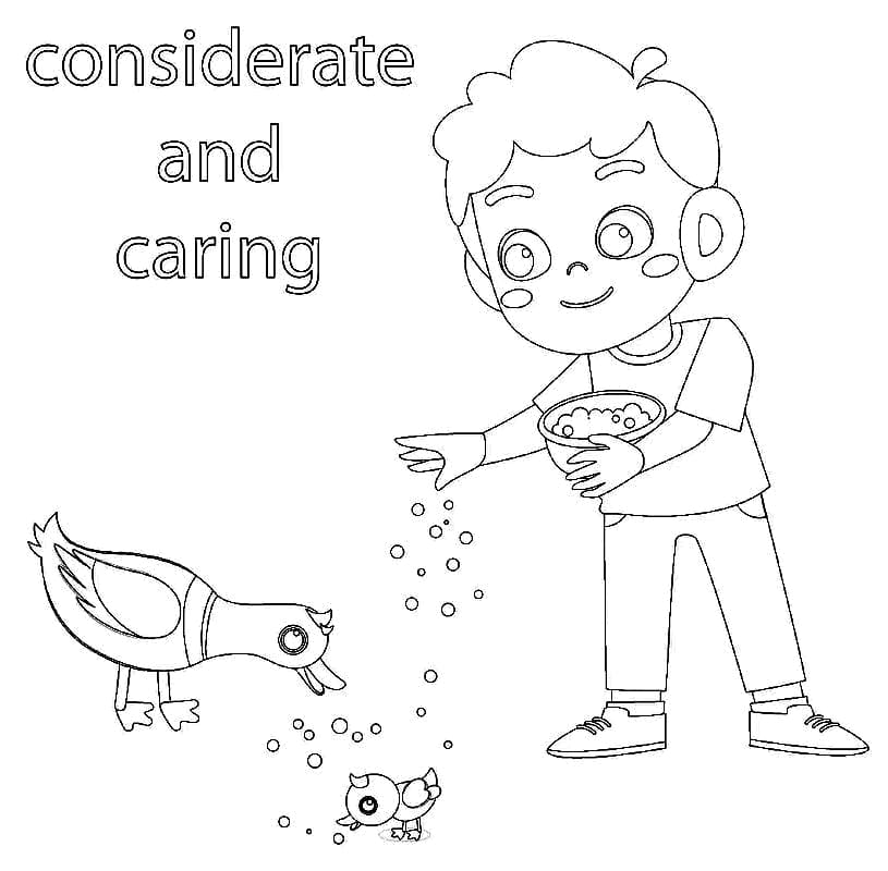 Printable Considerate and Caring
