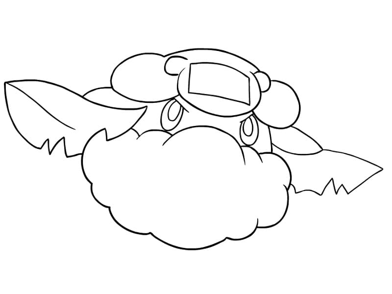 coloring pages cottonee pokemon