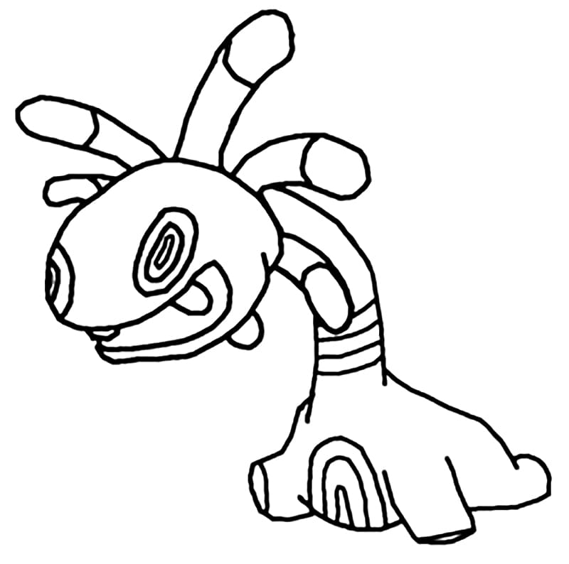 Cradily Pokemon 2 Coloring Page - Free Printable Coloring Pages for Kids