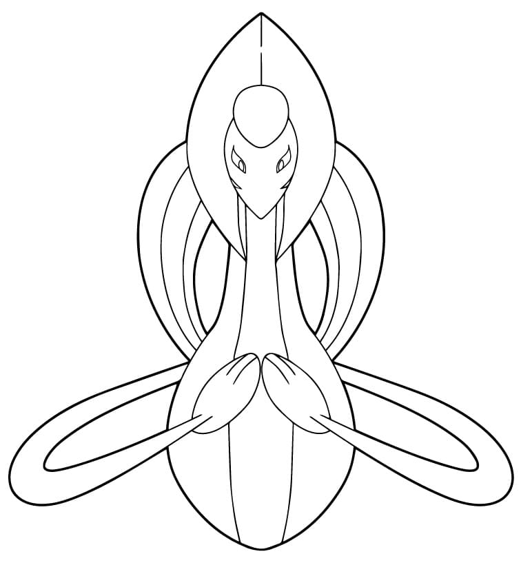 Pokemon Cresselia Coloring Page - Free Printable Coloring Pages for Kids