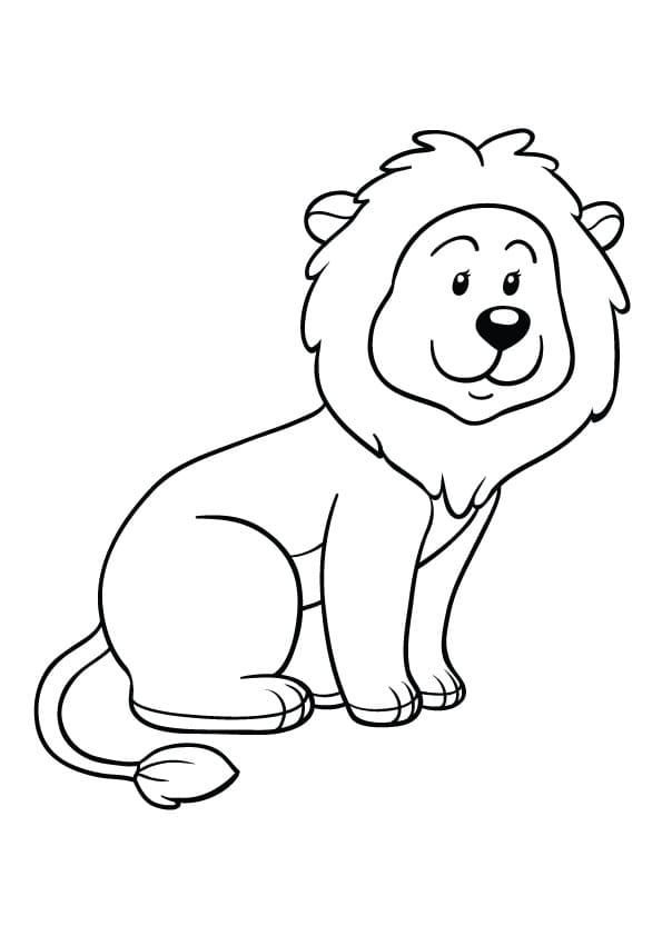 printable cute lion coloring page free printable coloring pages for kids