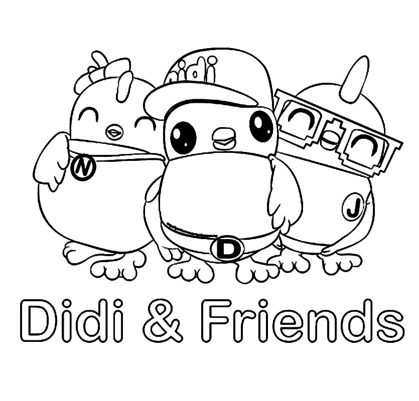Printable Didi and Friends