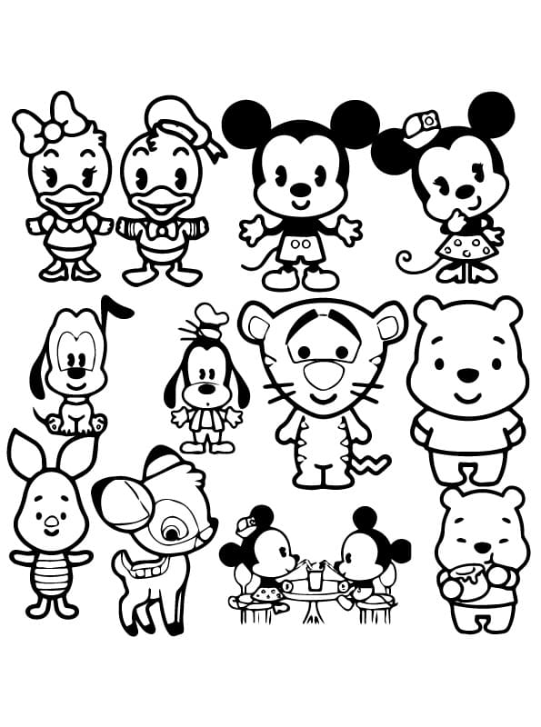 Printable Disney Cuties