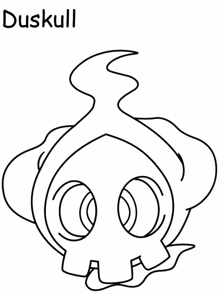 coloring pages of dusclops pokemon