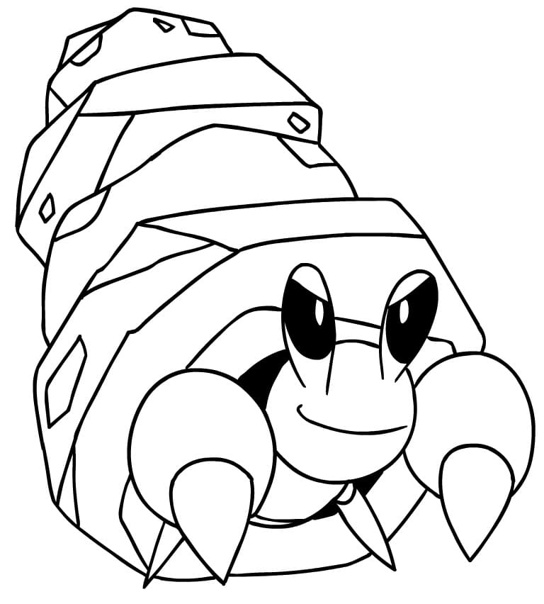 Printable Dwebble Pokemon Coloring Page - Free Printable Coloring Pages ...