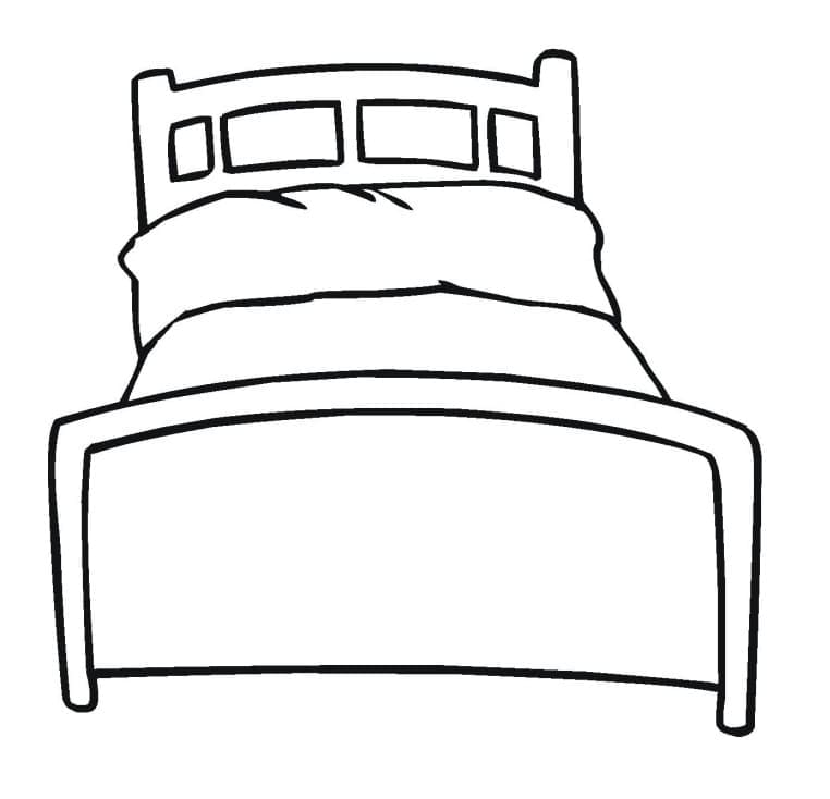 Bed Printable Coloring Page - Free Printable Coloring Pages for Kids