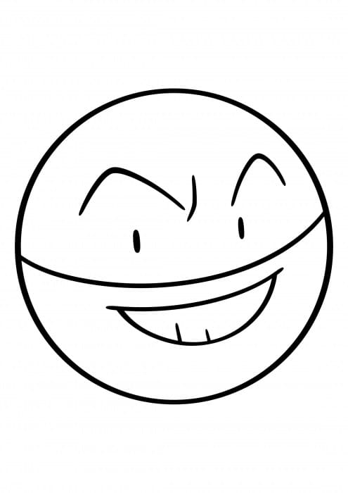 electrode coloring page in pdf pokemon