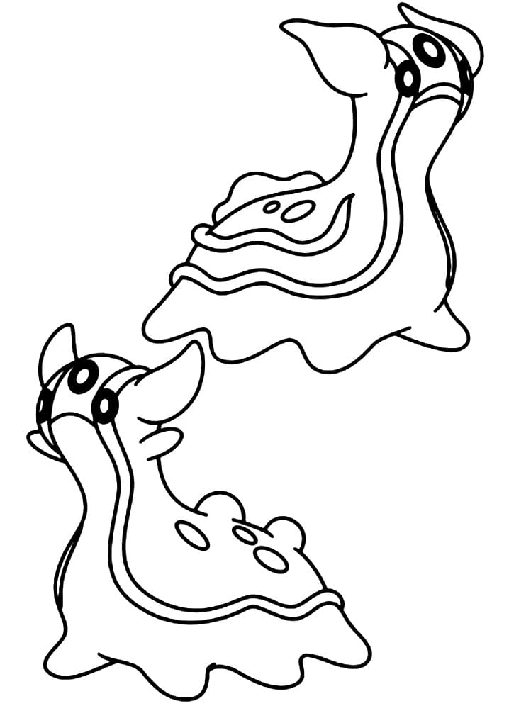 gastrodon coloring page easy pokemon