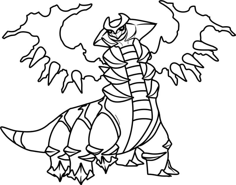 Giratina em forma alterada para colorir