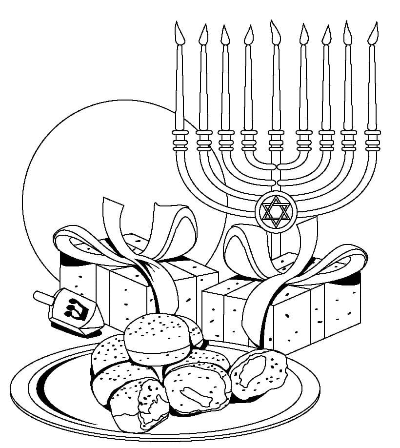 Printable Hanukkah Coloring Page Free Printable Coloring Pages for Kids