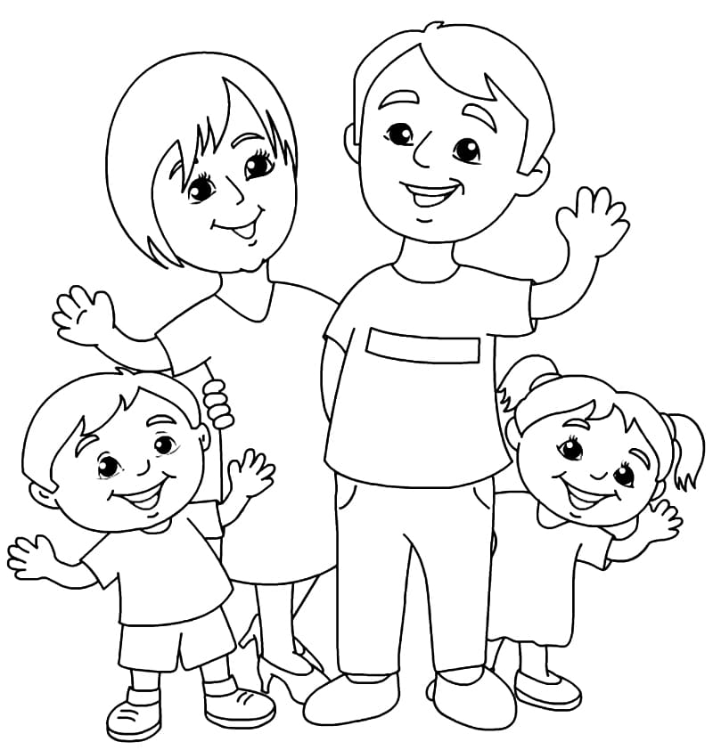 printable family coloring pages