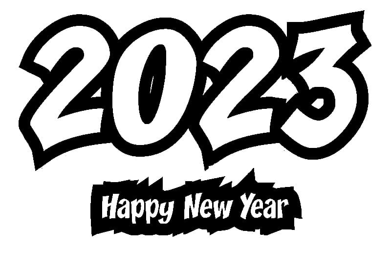 Printable Happy New Year 2023