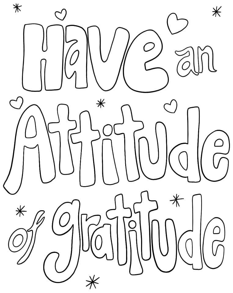 Printable Have an Attitude of Gratitude