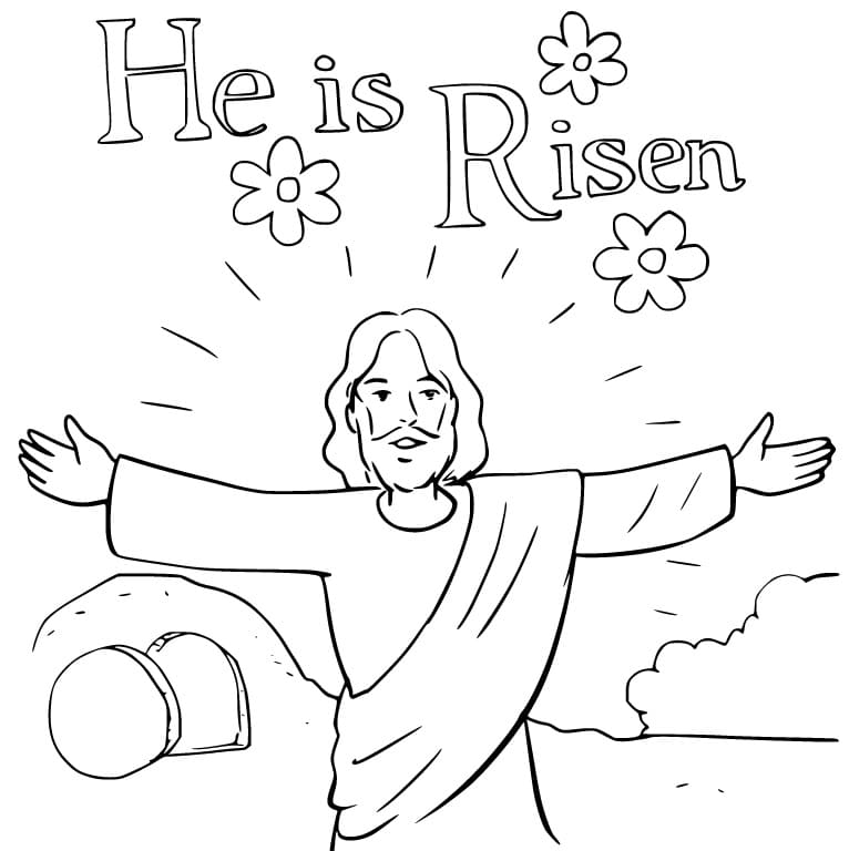 He Is Risen 5 Coloring Page Free Printable Coloring Pages For Kids