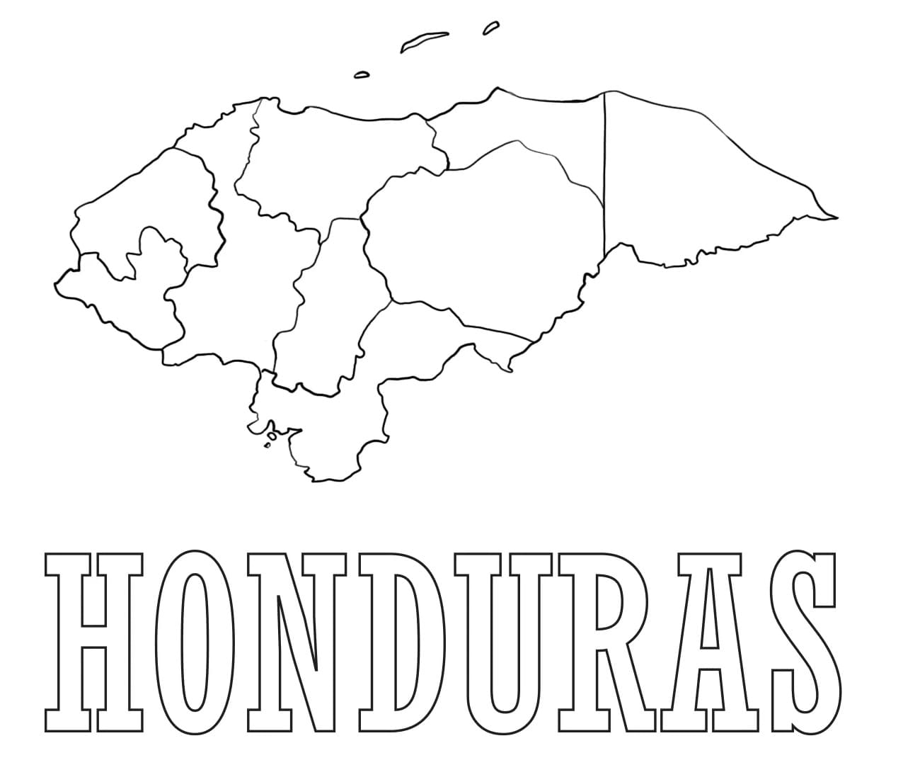 Printable Honduras