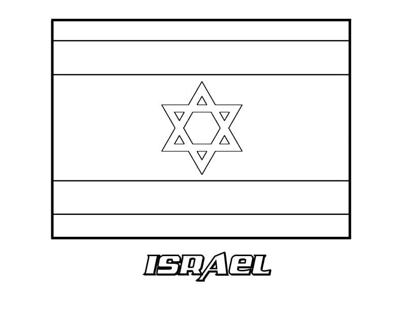 israeli emblem coloring page