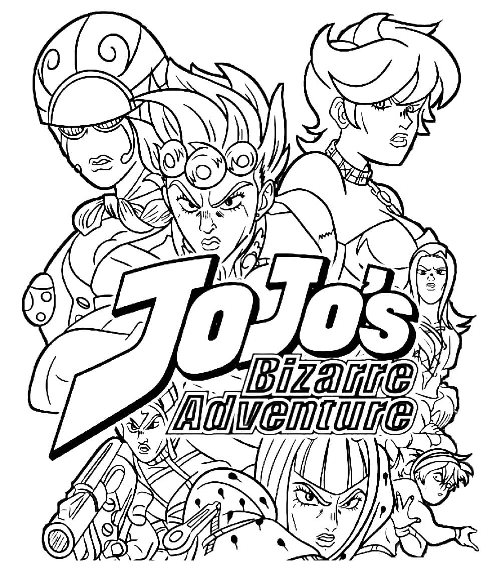 Printable Jojo’s Bizarre Adventure