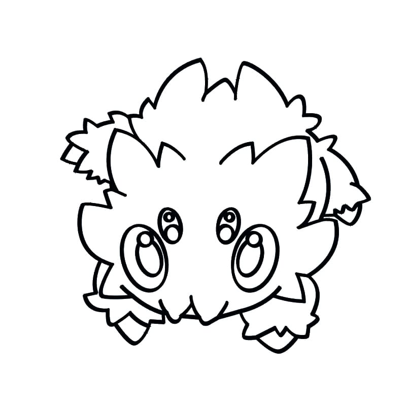 joltik coloring page in black and white pokemon