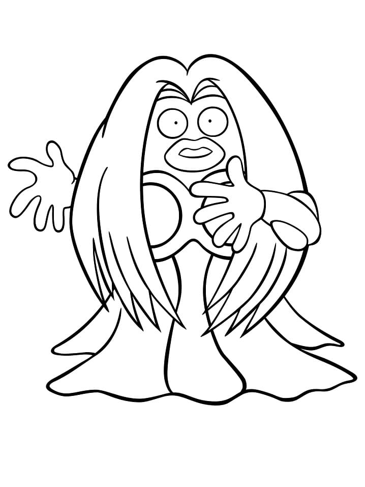 jynx coloring page in black and white pokemon