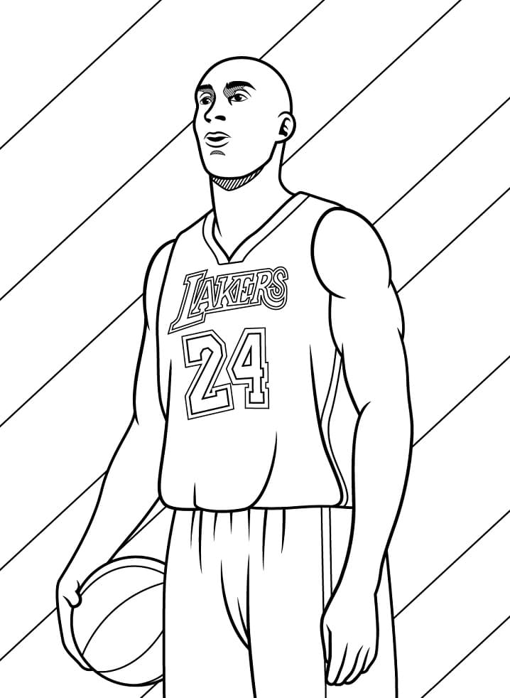 Free Kobe Bryant Coloring Page Free Printable Coloring Pages For Kids