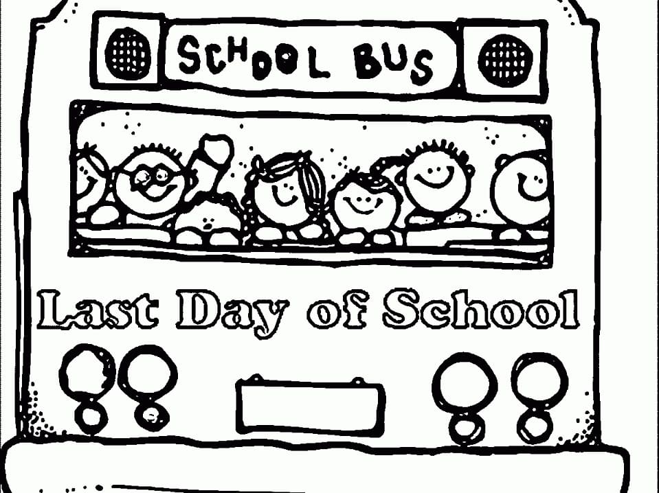 Printable Last Day Of School Coloring Page - Free Printable Coloring Pages  For Kids