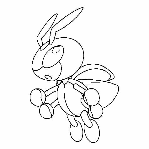 ledian coloring page pdf pokemon