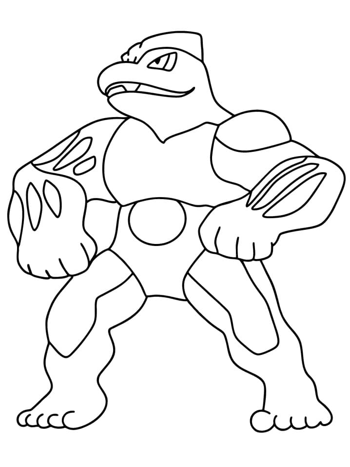 Machoke Coloring Pages - Free Printable Coloring Pages for Kids