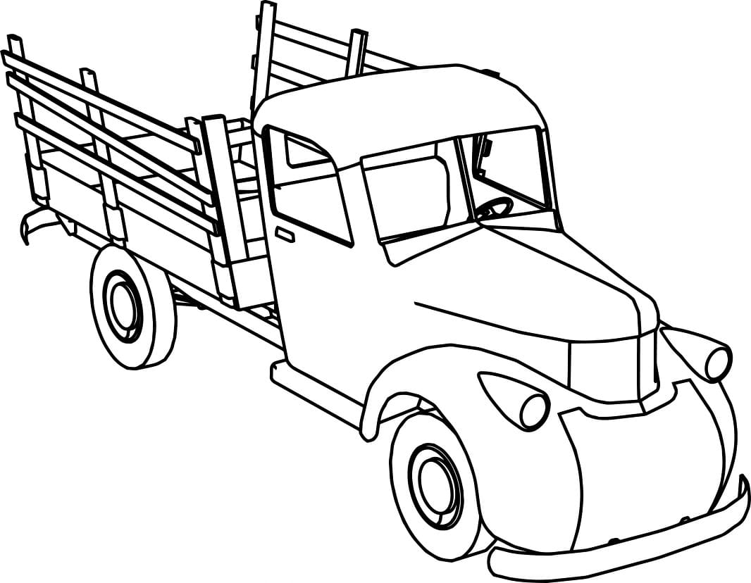 Free Coloring Pages Trucks Home Interior Design