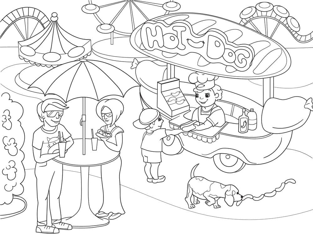 park bench coloring pages