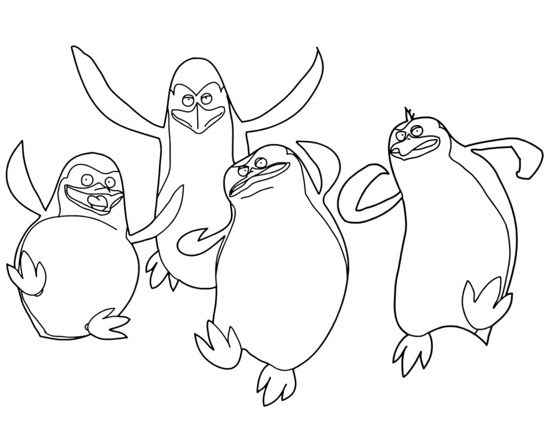 Printable Penguins of Madagascar