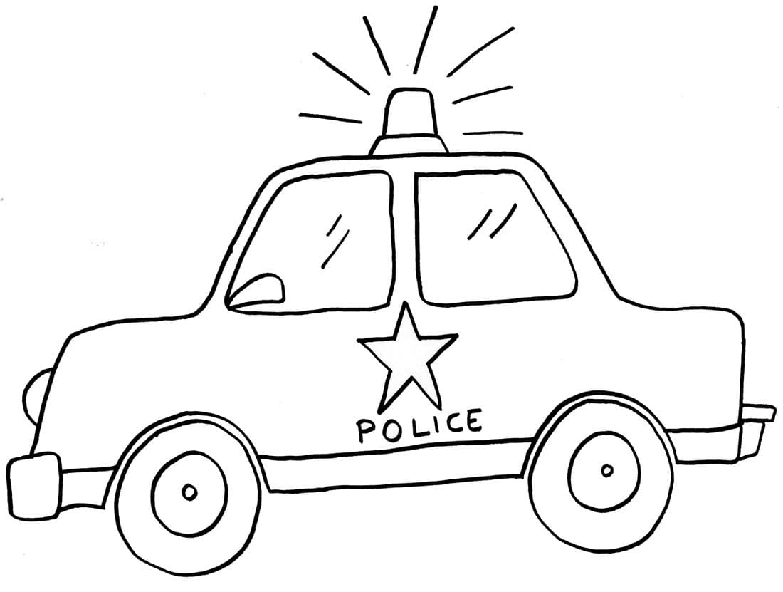 Printable Police Car