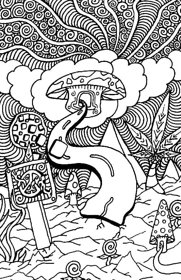 trippy psychedelic coloring pages free printable coloring pages for kids