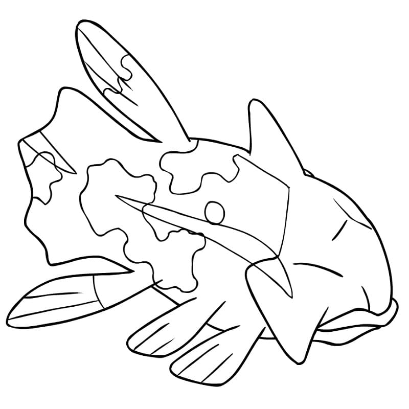 relicanth coloring page online pokemon