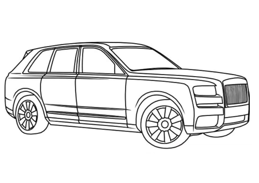 Printable Rolls Royce Cullinan