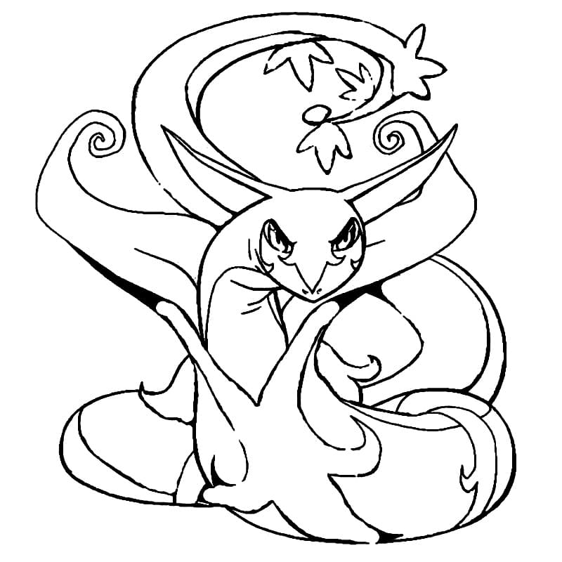 pokemon serperior coloring pages